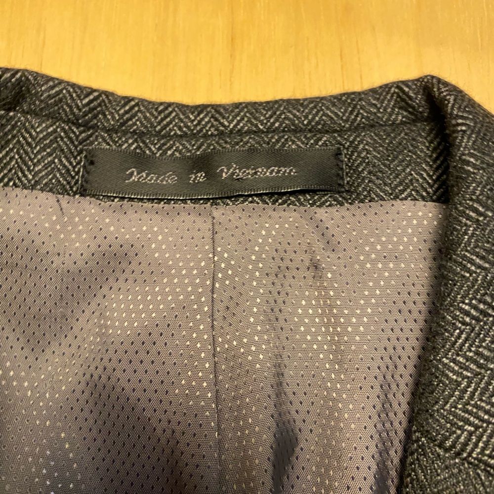 Michael Kors Gray Herringbone Suit Jacket Blazer Sport Coat - Picture 6 of 13